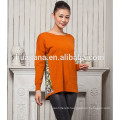 fashion printing woman's wool sweater